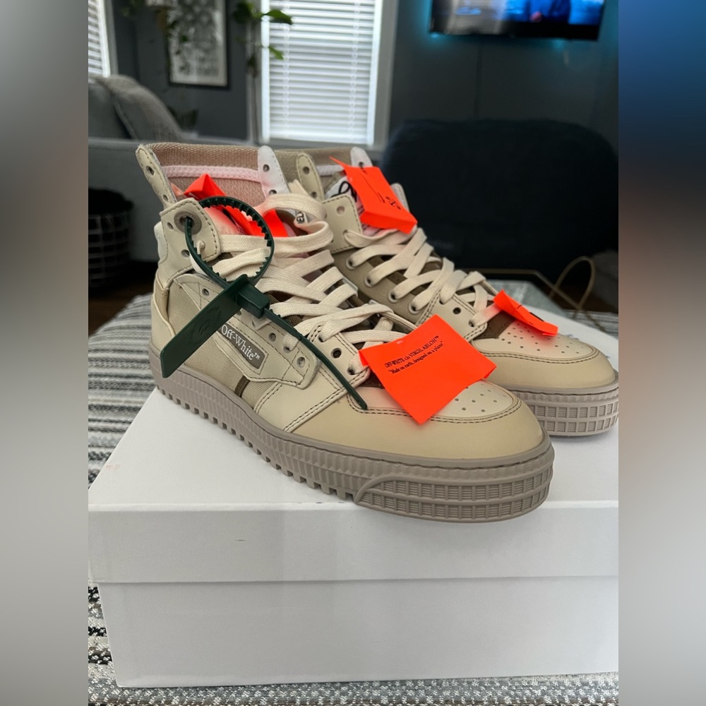 NIB/NWT: Off-White 3.0 off court calf leather sneakers - Picture 1 of 6